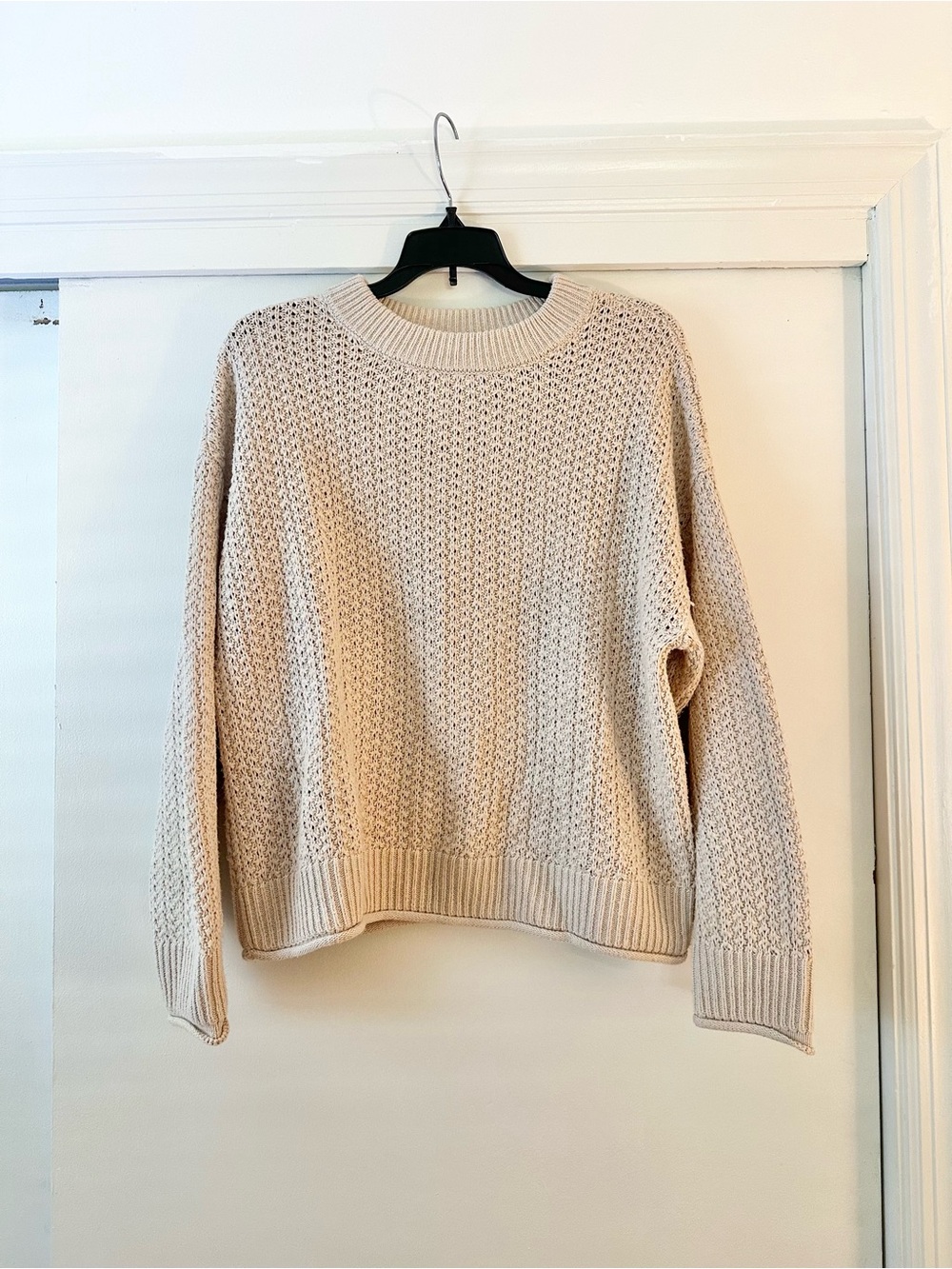 Universal Thread Cream Roll Hem Sweater
